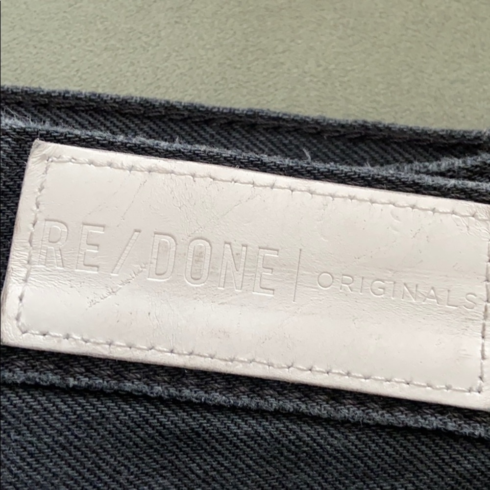 Black Redone denim jeans